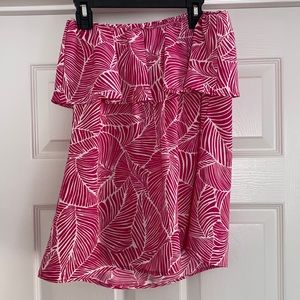 Vici strapless top.